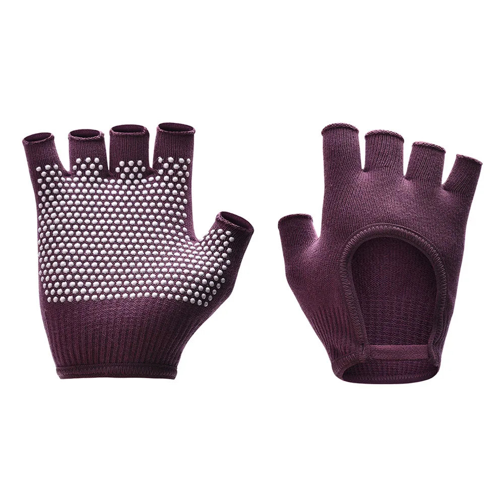 Gants Pilates Antidérapants Mi-Doigts – vue produit 14
