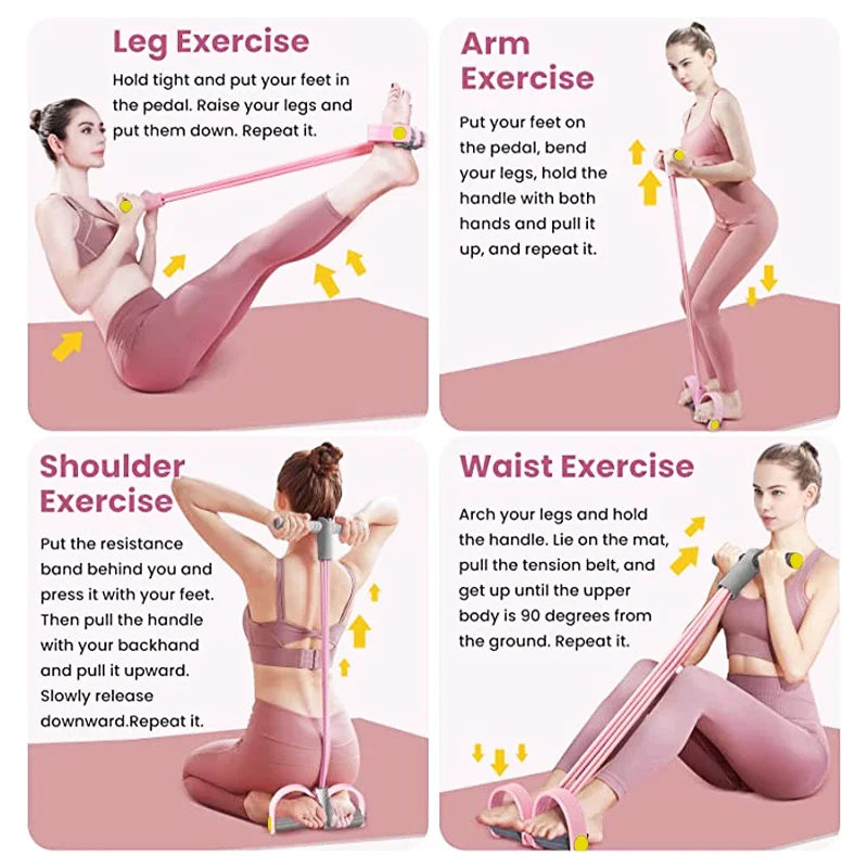 Kit Fitness Complet – Corde à Sauter, Anneau Yoga & Extenseurs