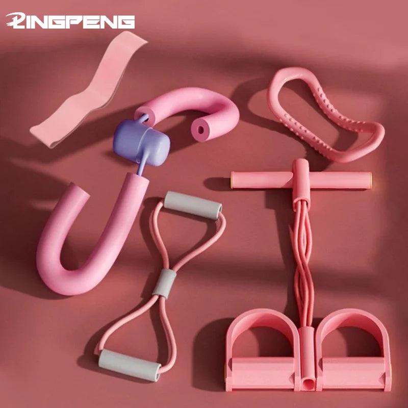 Kit Fitness Complet – Corde à Sauter, Anneau Yoga & Extenseurs