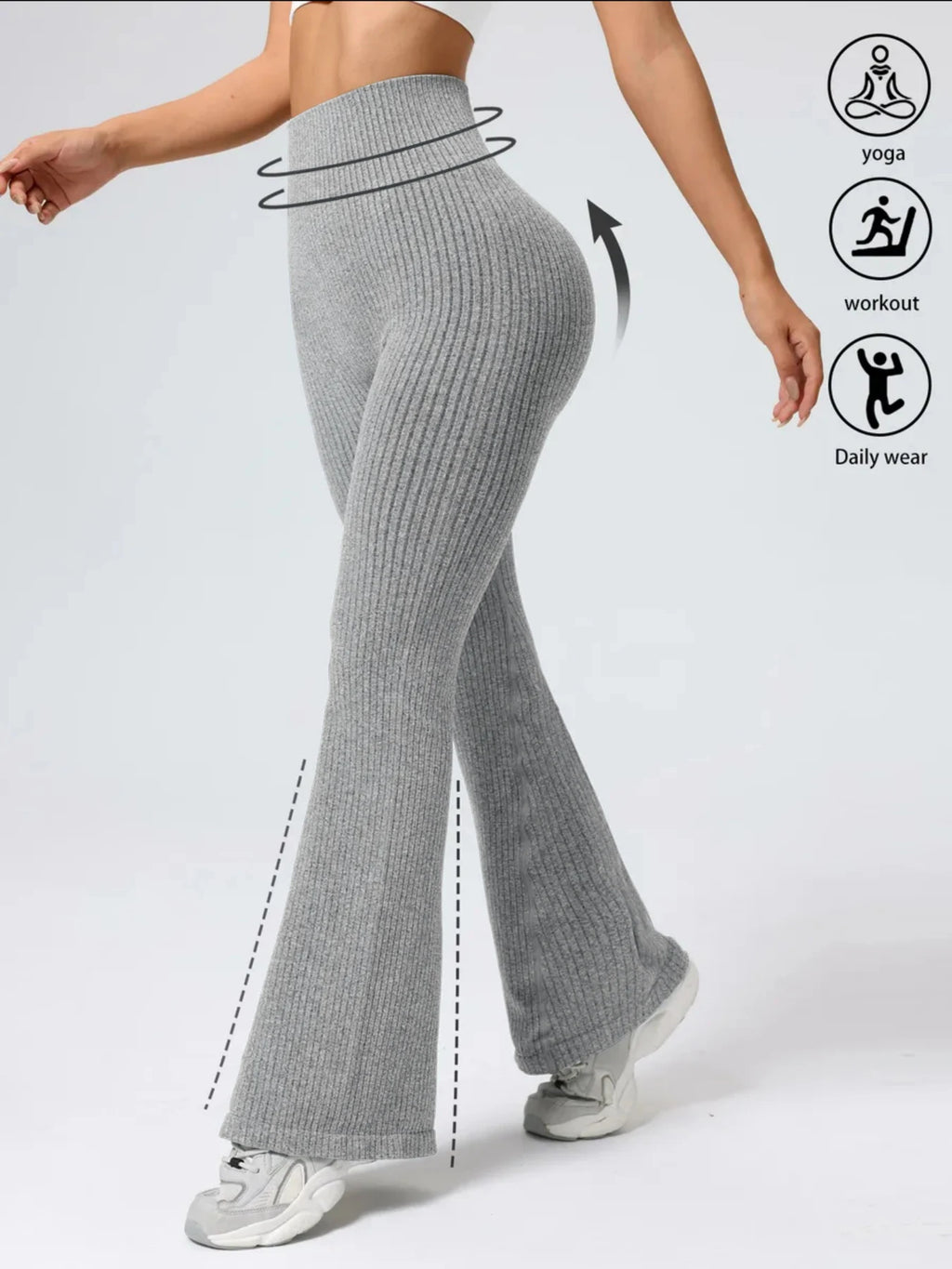 Pantalon Flare Taille Haute – Confort & Maintien