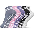 Chaussettes Pilates Antidérapantes à Rayures – vue produit 1