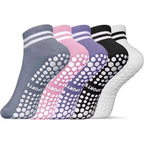 Chaussettes Pilates Antidérapantes à Rayures – vue produit 1
