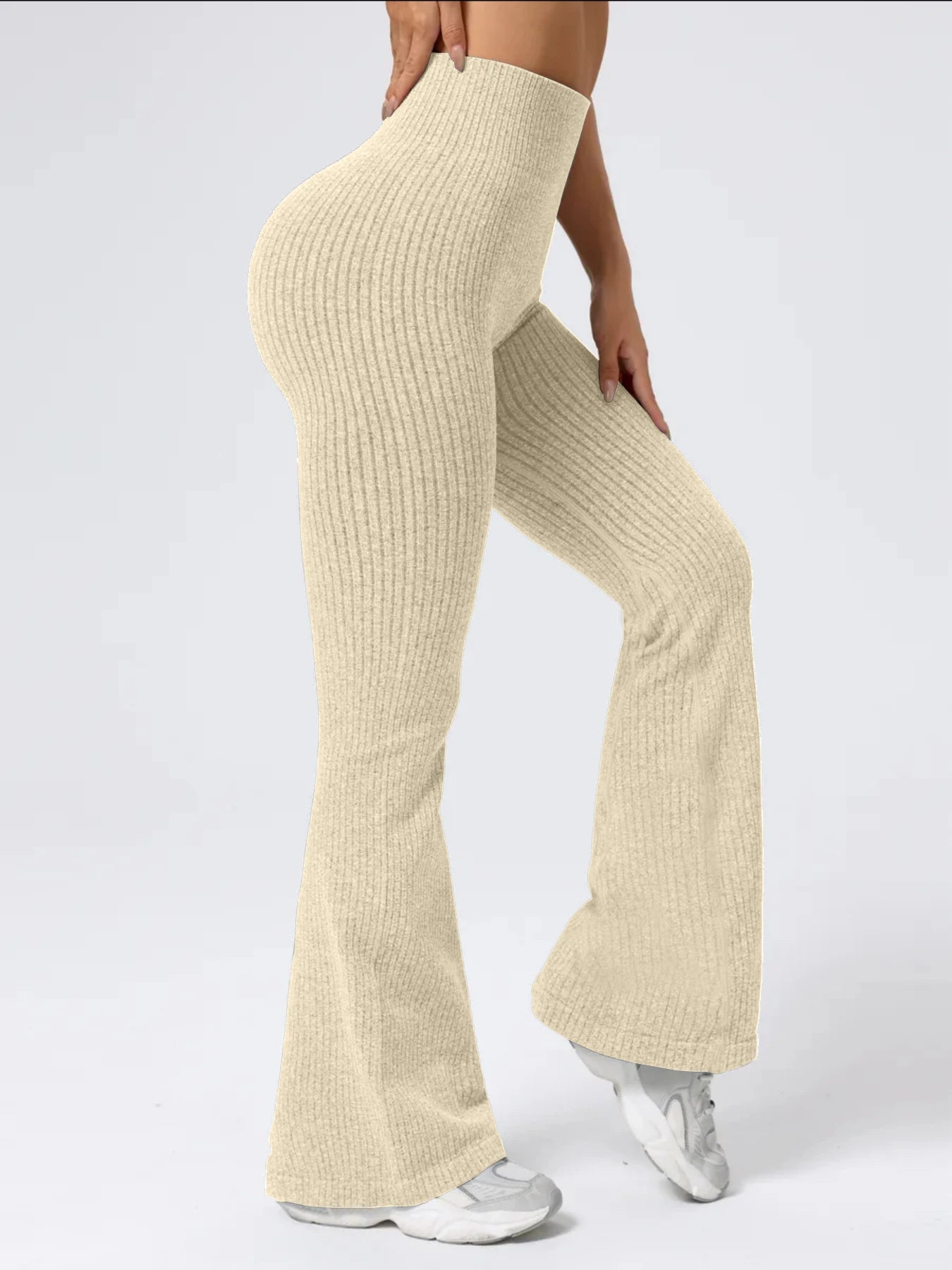 Pantalon Flare Taille Haute – Confort & Maintien