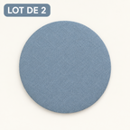 Genouillères Pilates bleu clair – lot de 2 protections