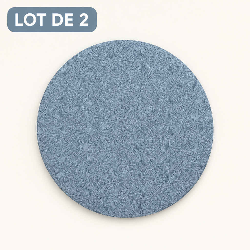 Genouillères Pilates bleu clair – lot de 2 protections