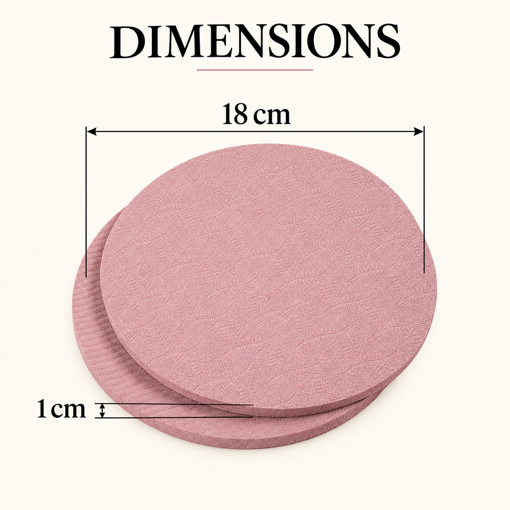 Genouillères Pilates – dimensions 18 cm et épaisseur 1 cm
