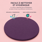 Genouillères Pilates – surface facile à nettoyer