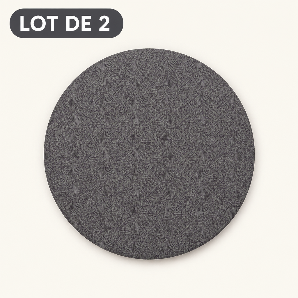 Genouillères Pilates grises – lot de 2 protections
