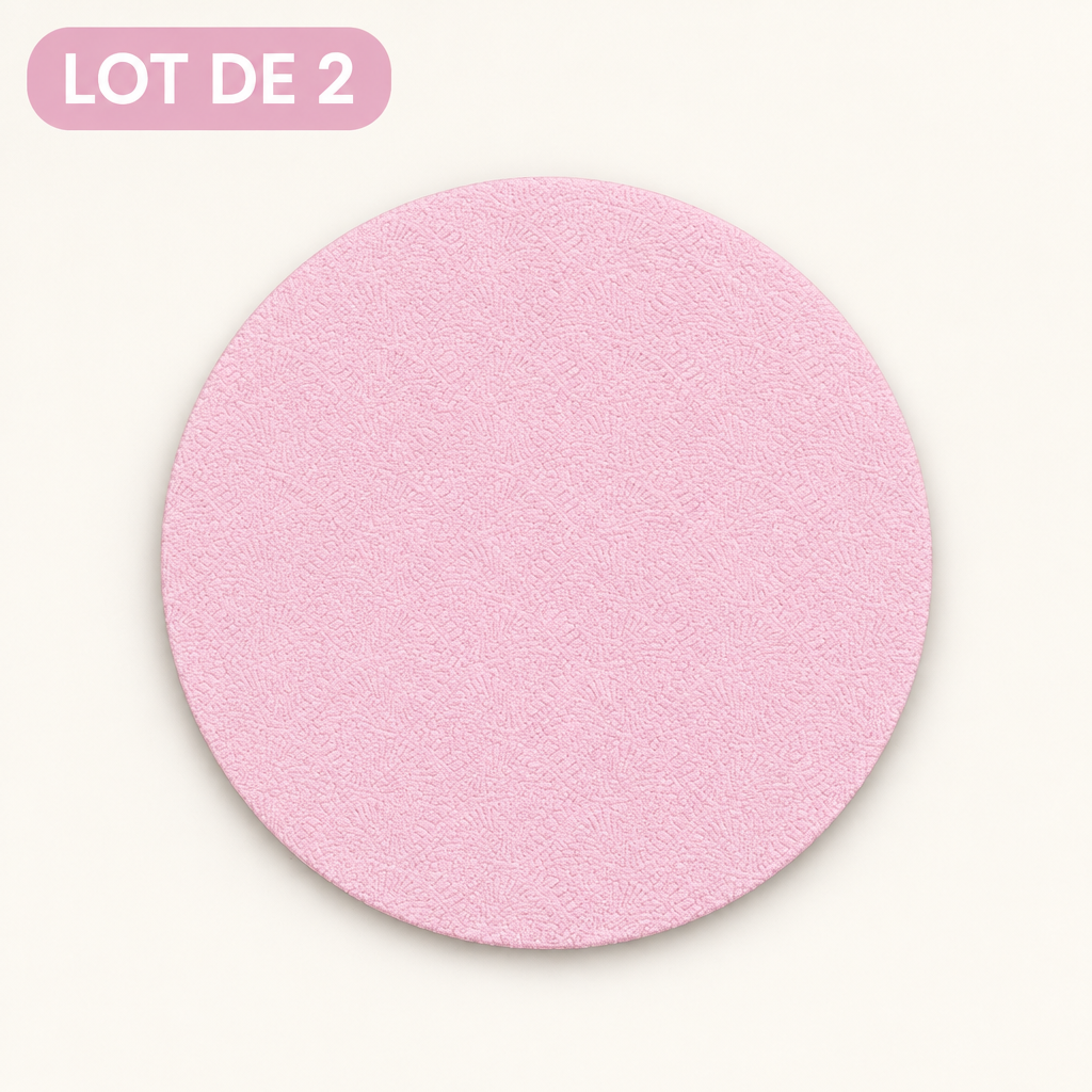 Genouillères Pilates rose poudré – lot de 2 protections