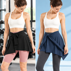 Jupe-short Pilates femme – coloris noir et bleu marine