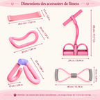 Kit fitness maison – dimensions des accessoires