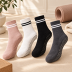 Chaussettes Pilates antidérapantes – quatre coloris
