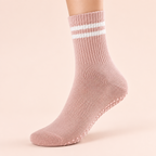 Chaussettes Pilates antidérapantes – détail de la maille et des picots