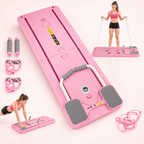 Planche Pilates rose – accessoires inclus et exemples d’exercices