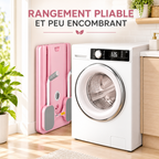 Planche Pilates rose pliable – rangement compact et peu encombrant