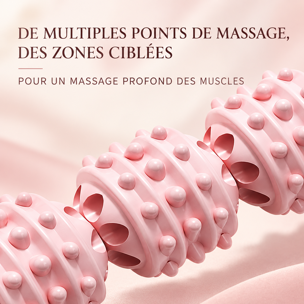 Rouleau de massage manuel – multiples points de massage ciblés