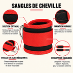 Sangle de cheville fitness – soutien, velcro renforcé et anneau en D