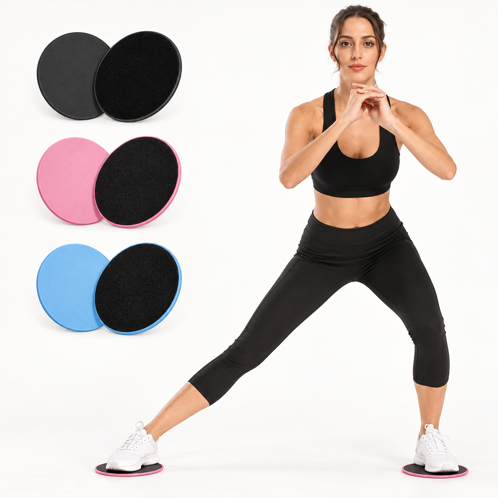 Sliders Pilates – exercice et coloris disponibles